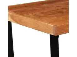 Mesa de bar de madera maciza de acacia 60x60x107 cm