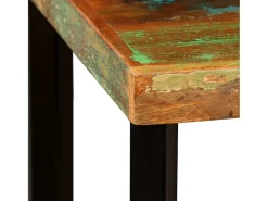 Mesa de bar de madera maciza reciclada 60x60x107 cm ES749255