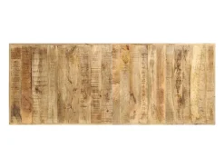 Mesa de bar madera maciza de mango rugosa 180x70x107 cm