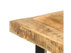 Mesa de bar madera maciza de mango rugosa 150x70x107 cm ES311279