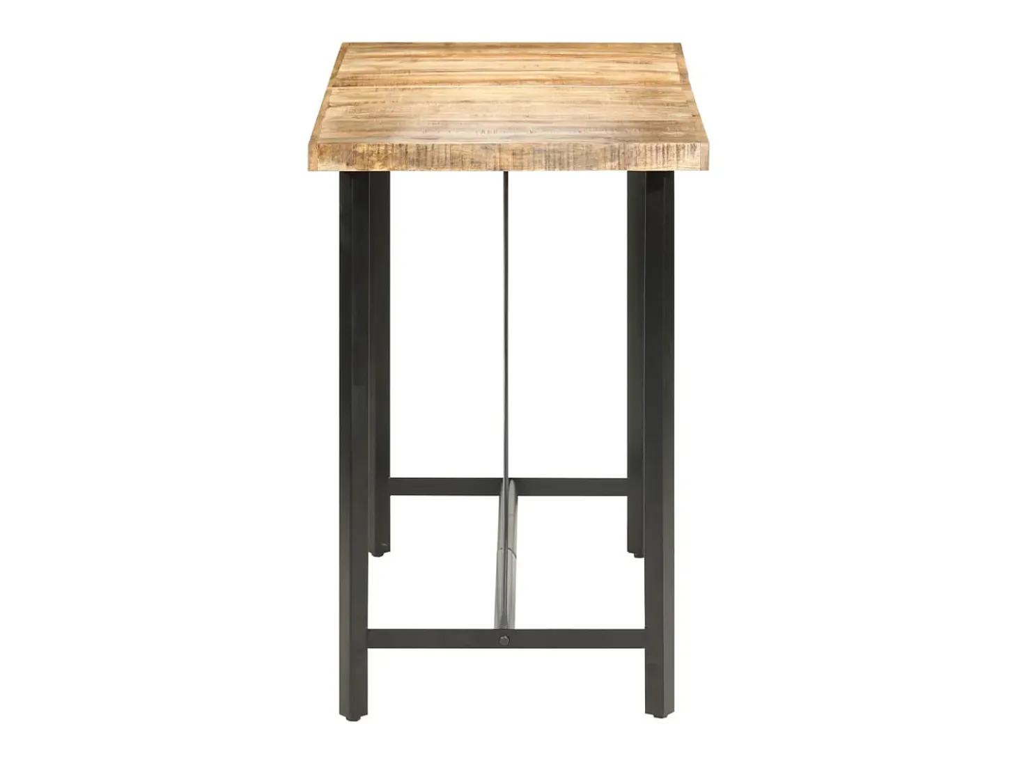 Mesa de bar madera maciza de mango rugosa 150x70x107 cm ES311279