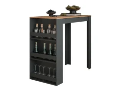 Mesa de bar oro power roble/antracita 57x117x106 repose