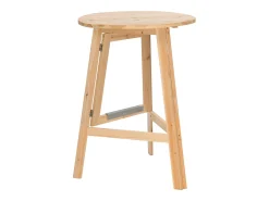 Mesa de bar plegable de madera de abeto 78 cm ES369123