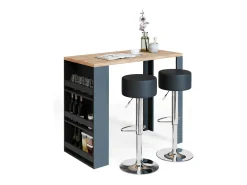 Mesa de bar roble 57x117x106