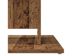 Mesa de bistró de madera de ingeniería envejecida 60x60x75 cm