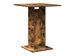 Mesa de bistró madera contrachapada roble ahumado 60x60x75 cm