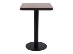 Mesa de bistró MDF marrón oscuro 50x50 cm