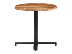 Mesa de bistró redonda madera maciza de mango Ø80x75 cm