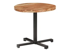 Mesa de bistró redonda madera maciza de mango Ø80x75 cm