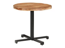 Mesa de bistró redonda madera maciza de mango Ø80x75 cm