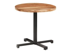 Mesa de bistró redonda madera maciza de mango Ø80x75 cm