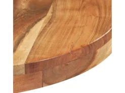 Mesa de bistró redonda madera maciza de mango Ø80x75 cm
