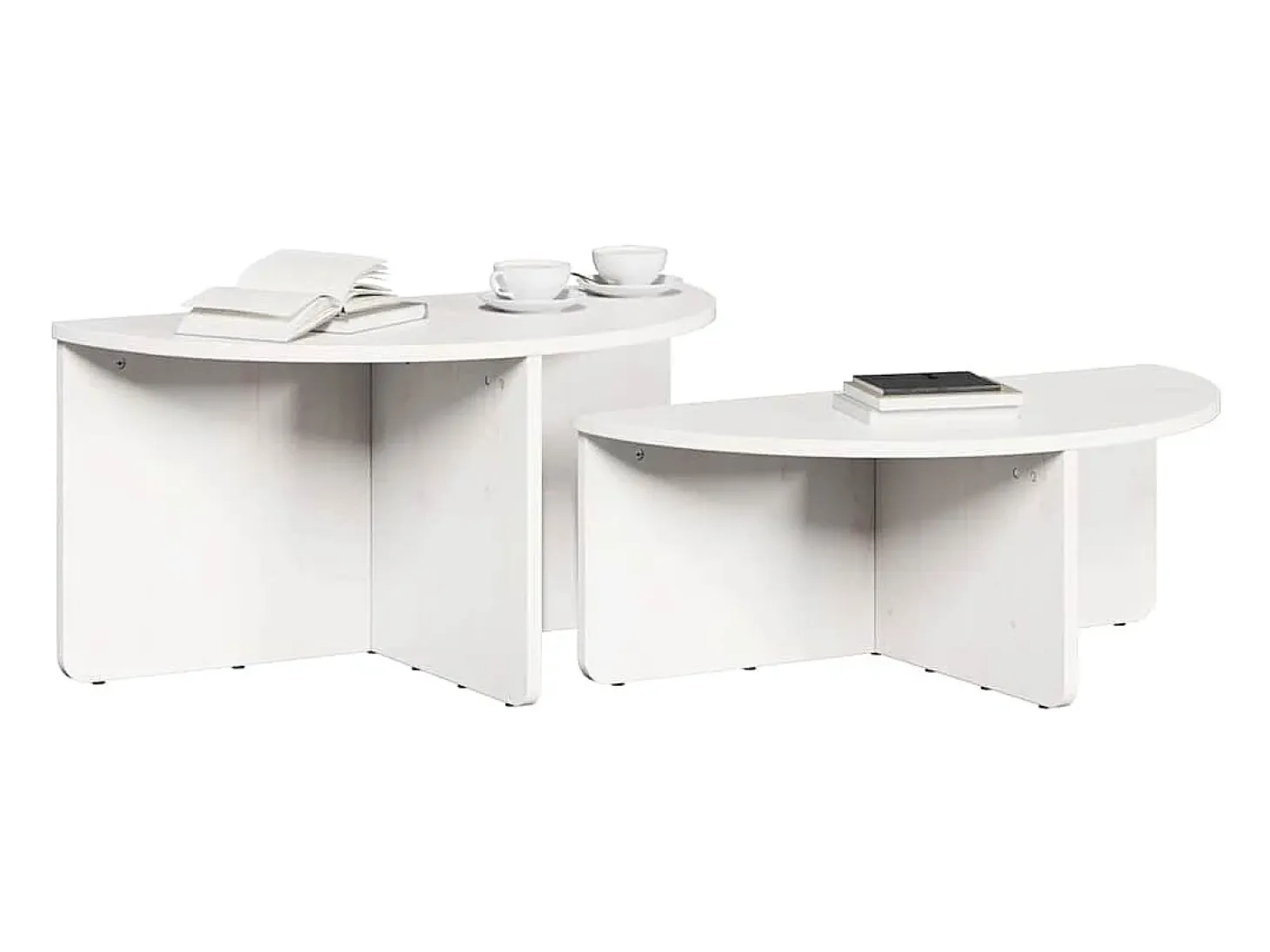 Mesa de Café 2 piezas 79 x 39.5 x 40 cm