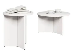 Mesa de Café 2 piezas 49 x 49 x 28 cm Madera maciza de Pino