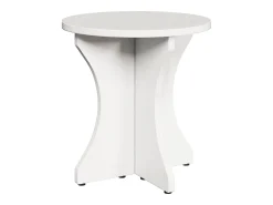 Mesa de Café 3 piezas Blanco 46 x 46 x 47 cm Madera maciza de pino
