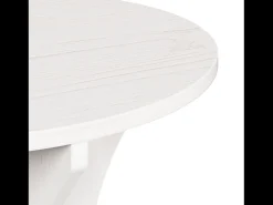 Mesa de Café 3 piezas Blanco 46 x 46 x 47 cm Madera maciza de pino