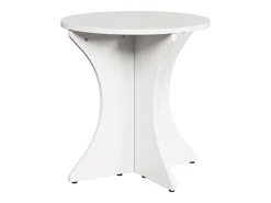 Mesa de Café 2 piezas Blanco 46 x 46 x 47 cm Madera maciza de pino
