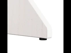 Mesa de Café 2 piezas Blanco 46 x 46 x 47 cm Madera maciza de pino