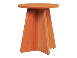 Mesa de Café 3 piezas Marrón cera 49 x 49 x 30 cm