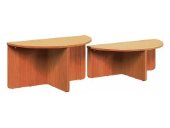 Mesa de Café 2 piezas Marrón cera 79 x 39.5 x 40 cm
