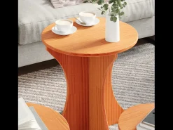 Mesa de Café 3 piezas Marrón cera 46 x 46 x 47 cm