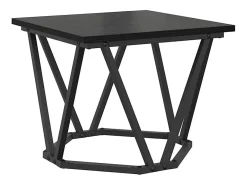 Mesa de Café 3 piezas Roble negro 50 x 50 x 40 cm
