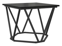 Mesa de Café 3 piezas Roble negro 50 x 50 x 40 cm