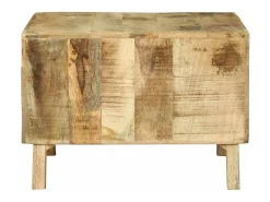 Mesa de Café 50 x 50 x 35 cm Madera maciza de mango rugosa