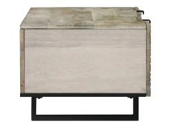 Mesa de Café Beige y Negro 100 x 54 x 40 cm