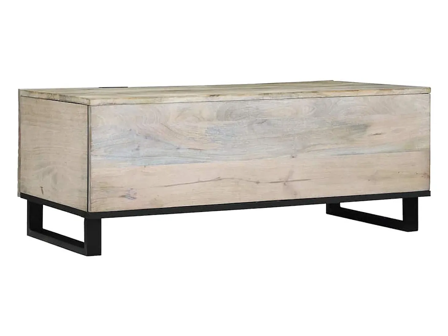 Mesa de Café Beige y Negro 100 x 54 x 40 cm
