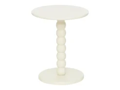 Mesa de café cilíndrica de madera