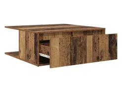 Mesa de Café con cajón Madera antigua 80 x 80 x 31 cm