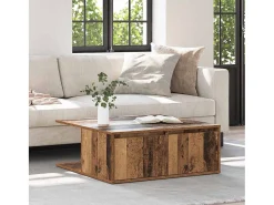 Mesa de Café con cajón Madera antigua 80 x 80 x 31 cm