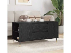 Mesa de Café con cajón Roble negro 102 x 44.5 x 50 cm