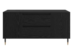 Mesa de Café con cajón Roble negro 102 x 44.5 x 50 cm