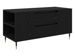Mesa de Café con cajón Roble negro 102 x 44.5 x 50 cm
