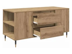 Mesa de Café con cajón Roble artisan 102 x 44.5 x 50 cm