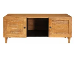 Mesa de Café con estante Marrón claro 100 x 54 x 40 cm