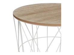 Mesa de café de metal calada