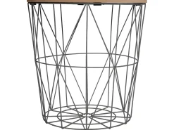 Mesa de café de metal calada