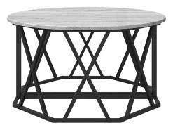 Mesa de Café Gris sonoma 80 x 80 x 42 cm
