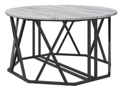 Mesa de Café Gris sonoma 80 x 80 x 42 cm