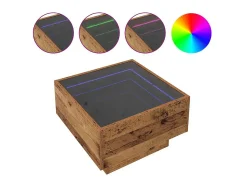 Mesa de Café Madera vieja 50 x 50 x 30 cm Madera contrachapada