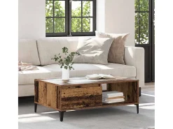 Mesa de Café Madera vieja 90 x 60 x 35 cm Madera contrachapada