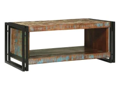 Mesa de Café Marrón 90 x 50 x 38 cm madera maciza reciclada
