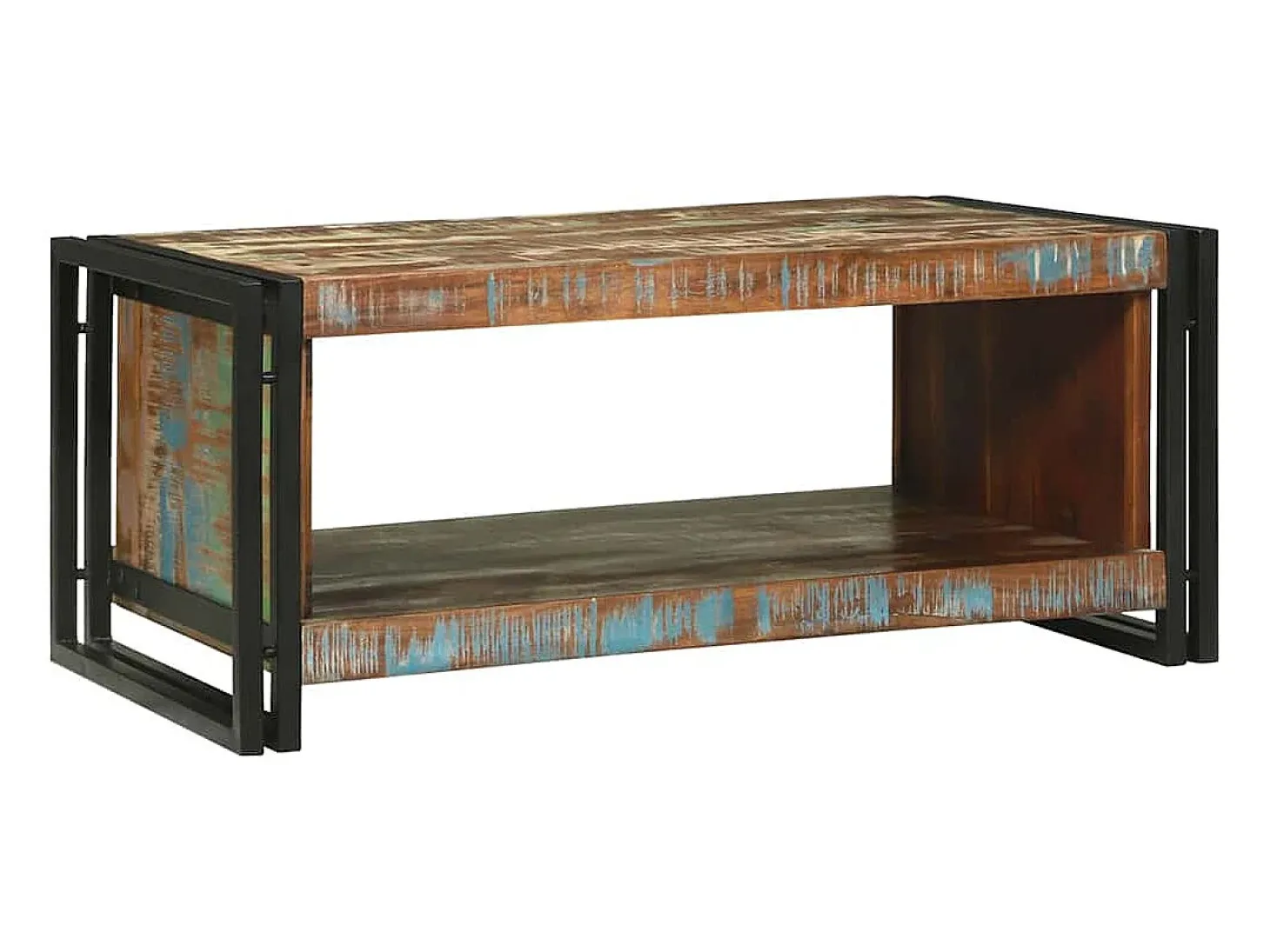 Mesa de Café Marrón 90 x 50 x 38 cm madera maciza reciclada