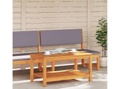 Mesa de Café Marrón 110 x 55 x 45 cm madera maciza de acacia