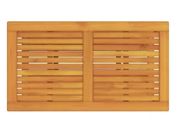 Mesa de Café Marrón 110 x 55 x 45 cm madera maciza de acacia