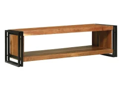 Mesa de Café Marrón 120 x 50 x 38 cm Madera de Acacia Sólida