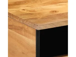 Mesa de Café Marrón 80 x 54 x 40 cm madera maciza de acacia